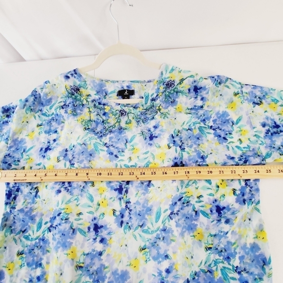 Jason Wu Embroidered Floral Blouse And Cami Size M Sheer Loose Flowy Top Beaded - Picture 8 of 16